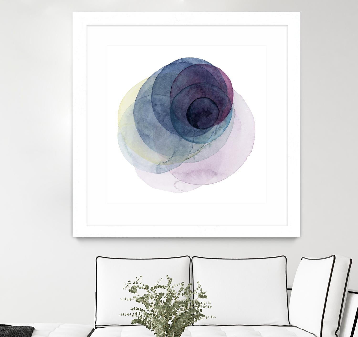 Evolving Planets III by Grace Popp on GIANT ART - blue abstract