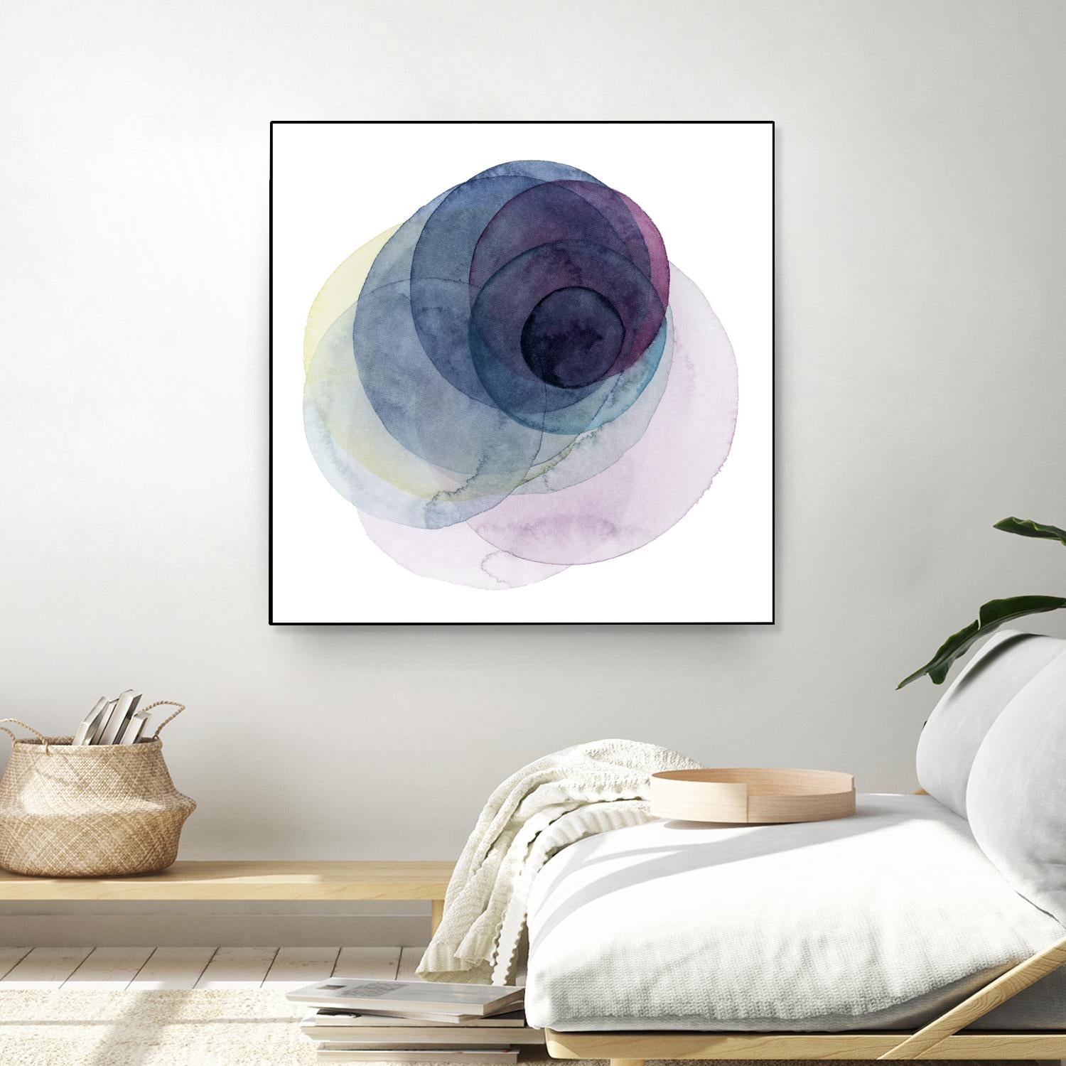 Evolving Planets III by Grace Popp on GIANT ART - blue abstract