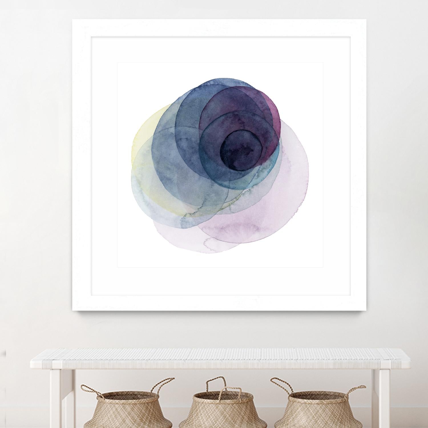 Evolving Planets III by Grace Popp on GIANT ART - blue abstract