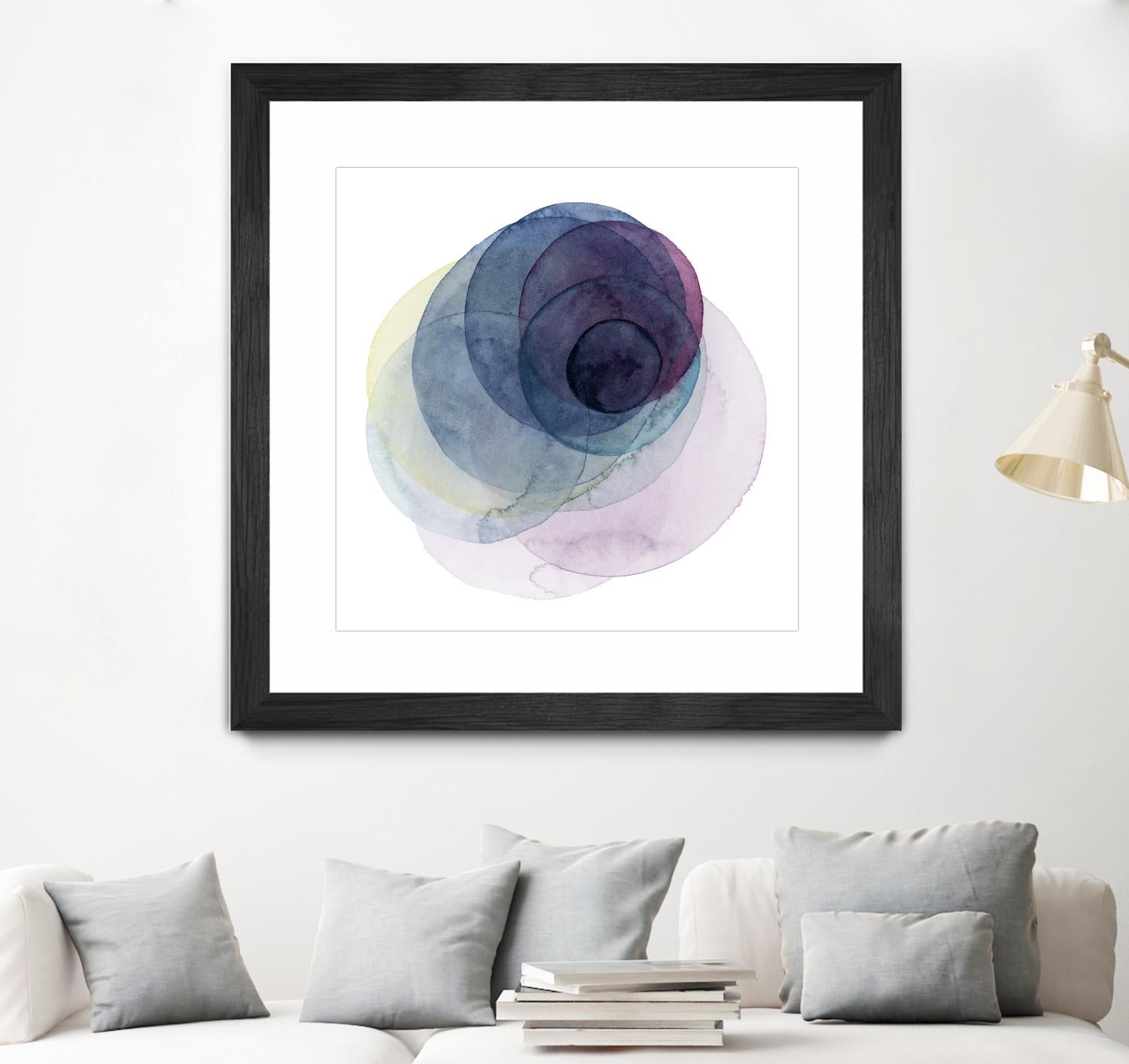 Evolving Planets III by Grace Popp on GIANT ART - blue abstract