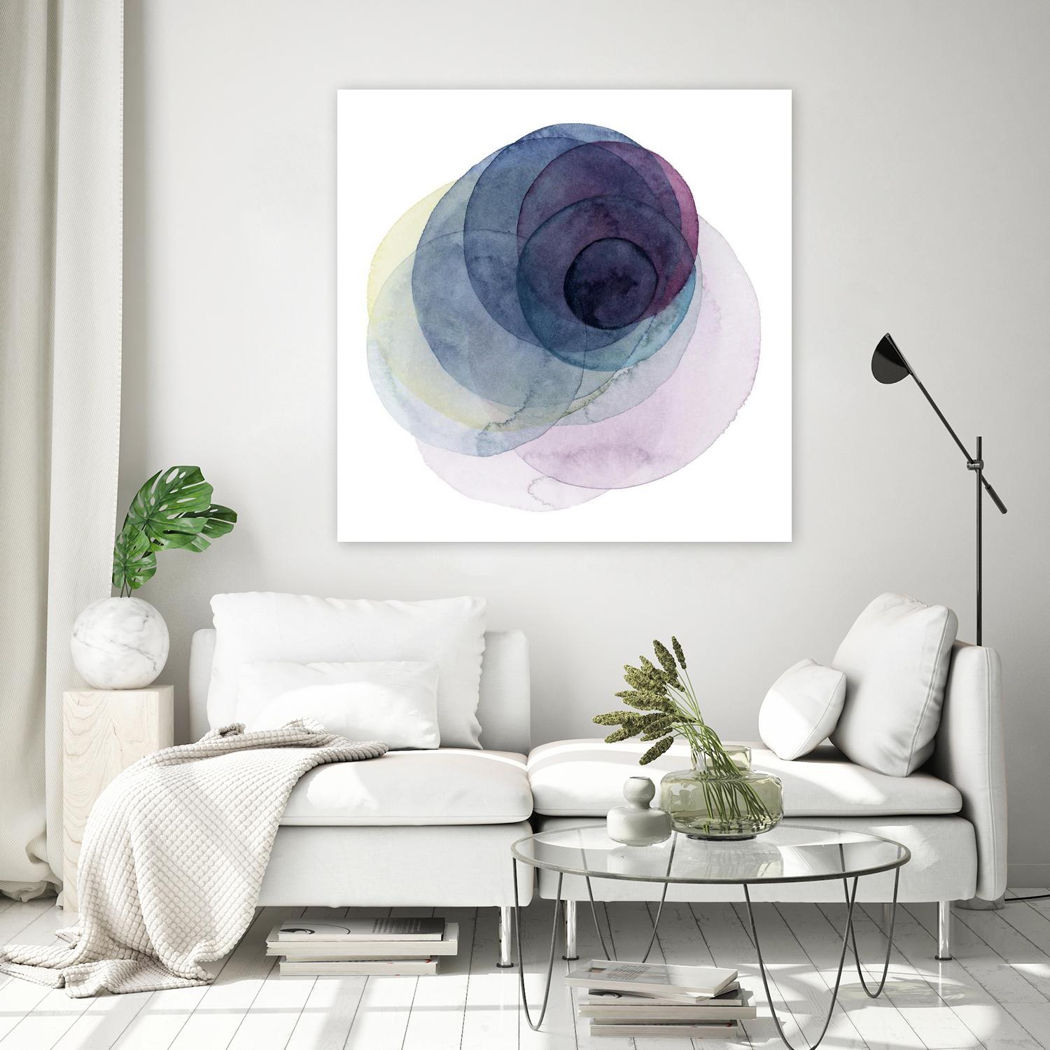 Evolving Planets III by Grace Popp on GIANT ART - blue abstract