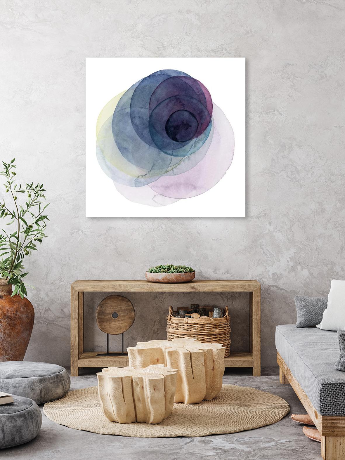 Evolving Planets III by Grace Popp on GIANT ART - blue abstract