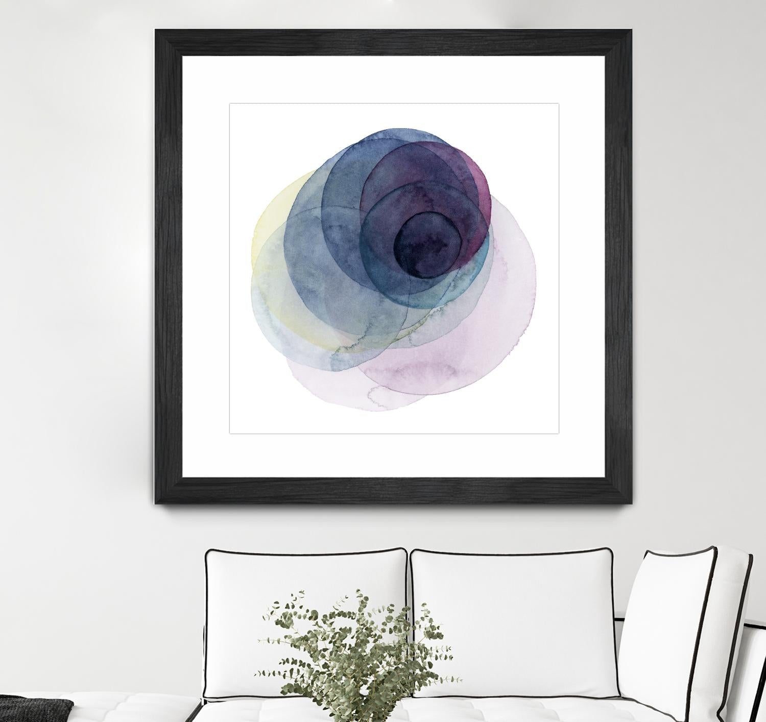 Evolving Planets III by Grace Popp on GIANT ART - blue abstract