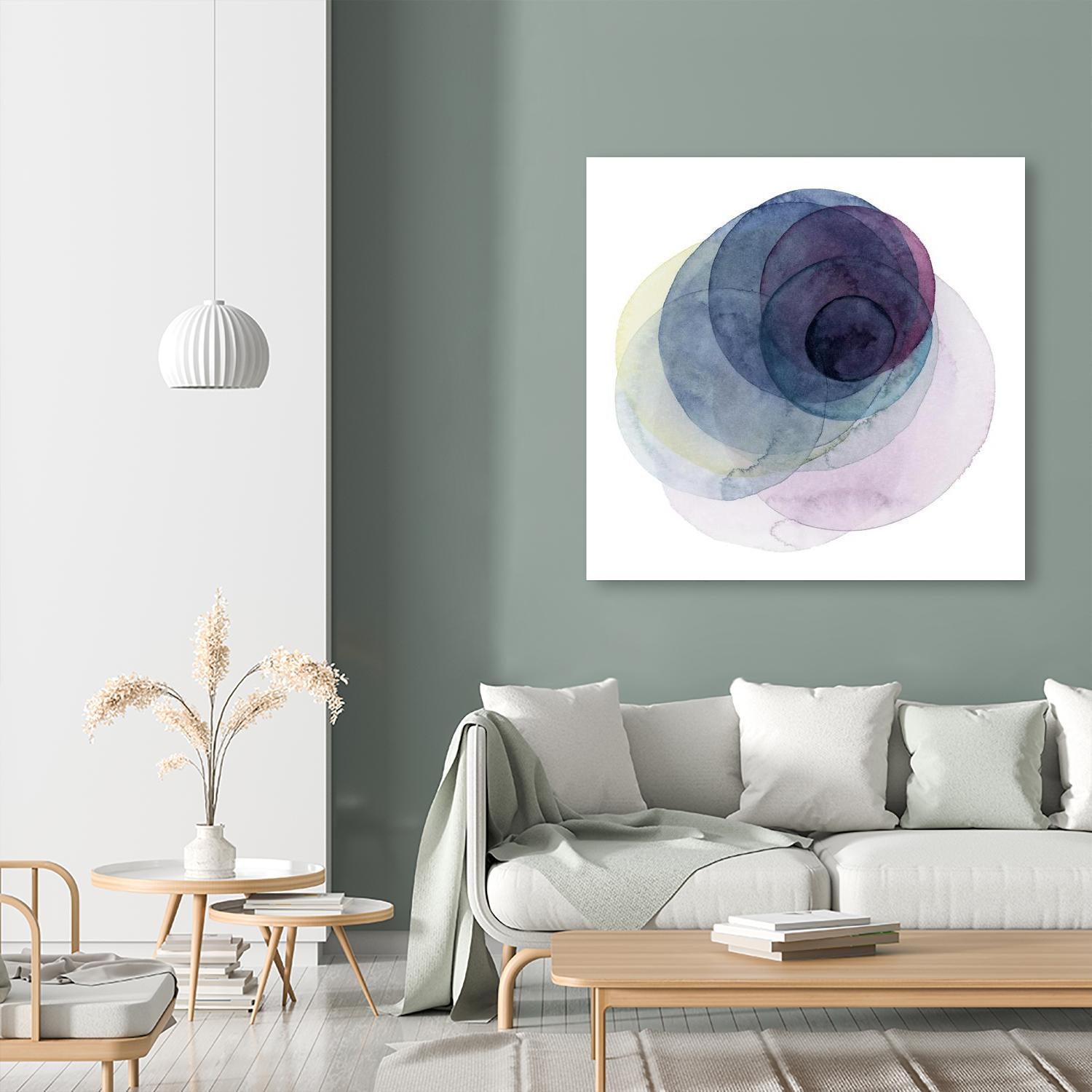 Evolving Planets III by Grace Popp on GIANT ART - blue abstract