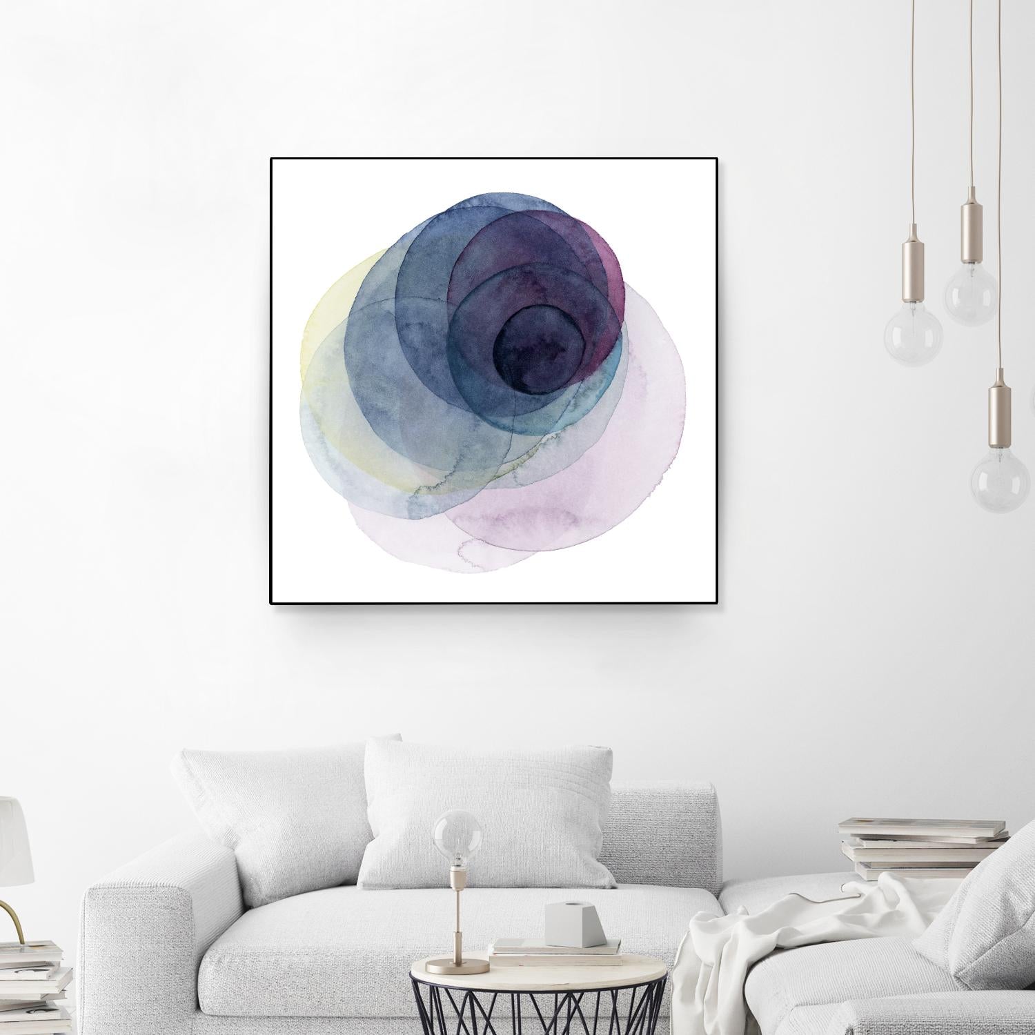 Evolving Planets III by Grace Popp on GIANT ART - blue abstract