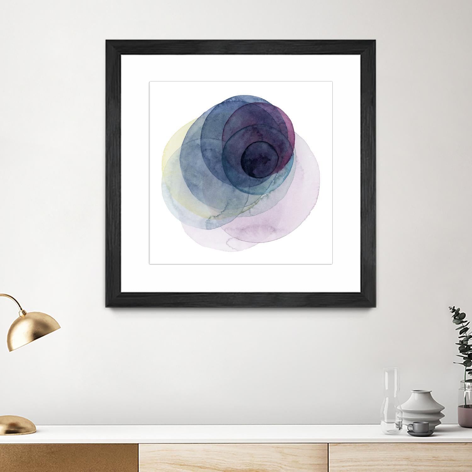 Evolving Planets III by Grace Popp on GIANT ART - blue abstract