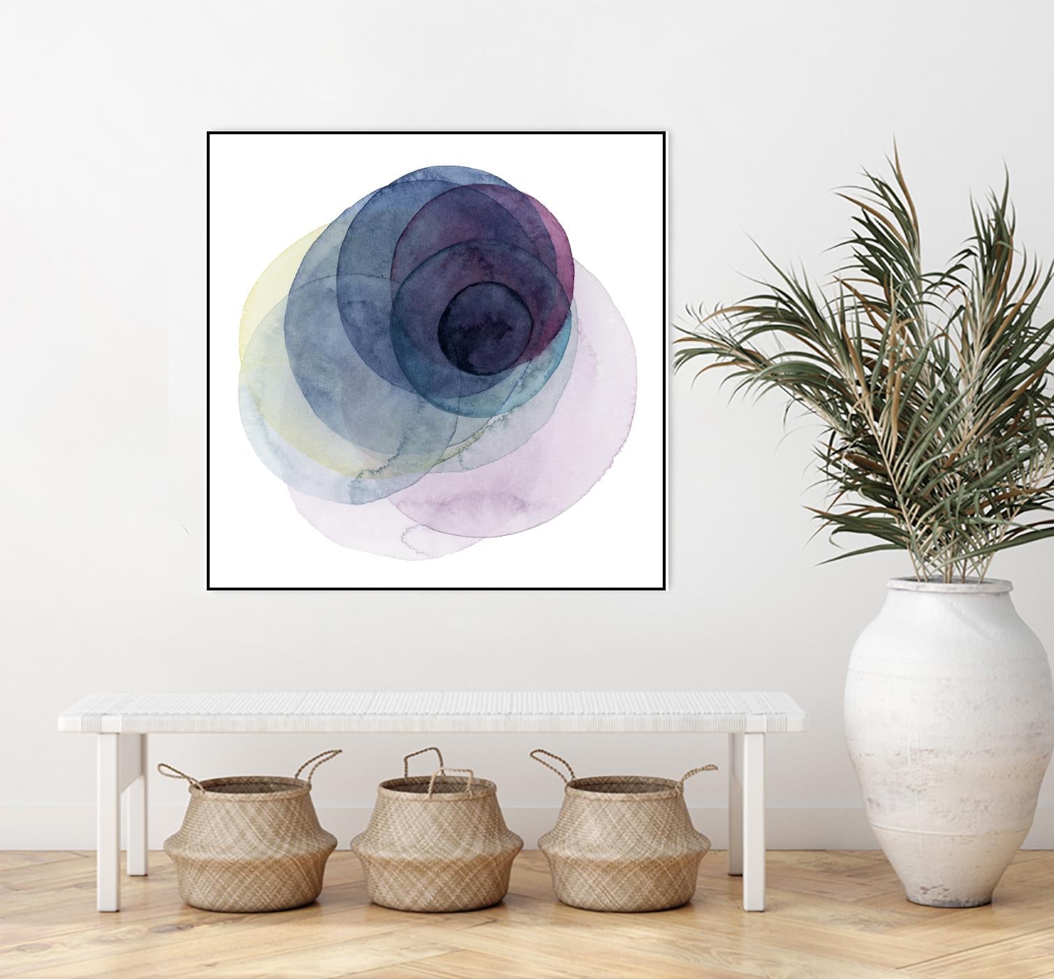 Evolving Planets III by Grace Popp on GIANT ART - blue abstract