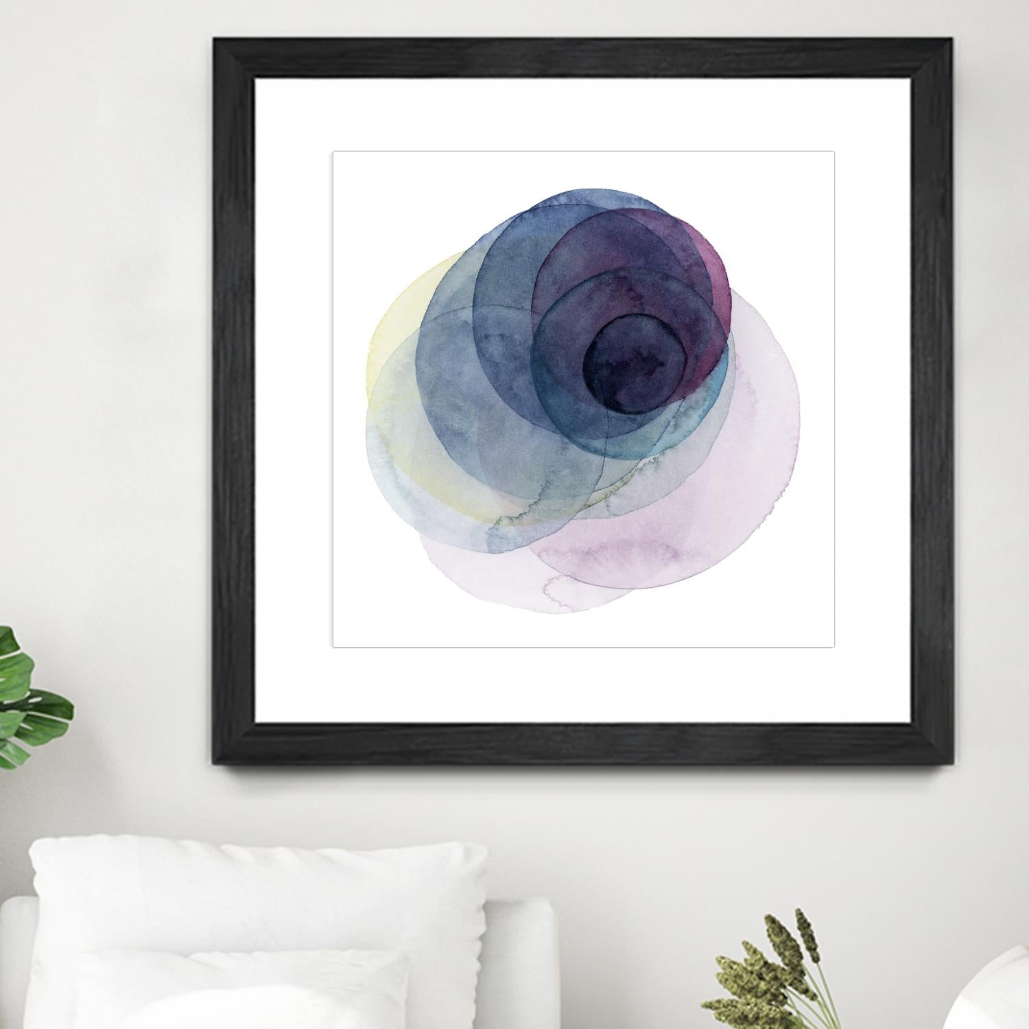 Evolving Planets III by Grace Popp on GIANT ART - blue abstract