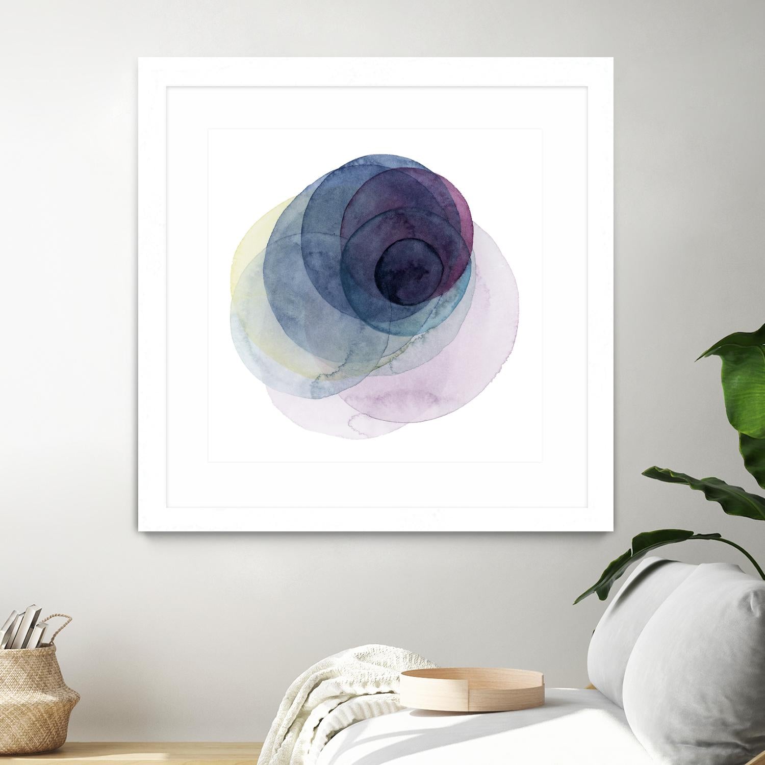 Evolving Planets III by Grace Popp on GIANT ART - blue abstract