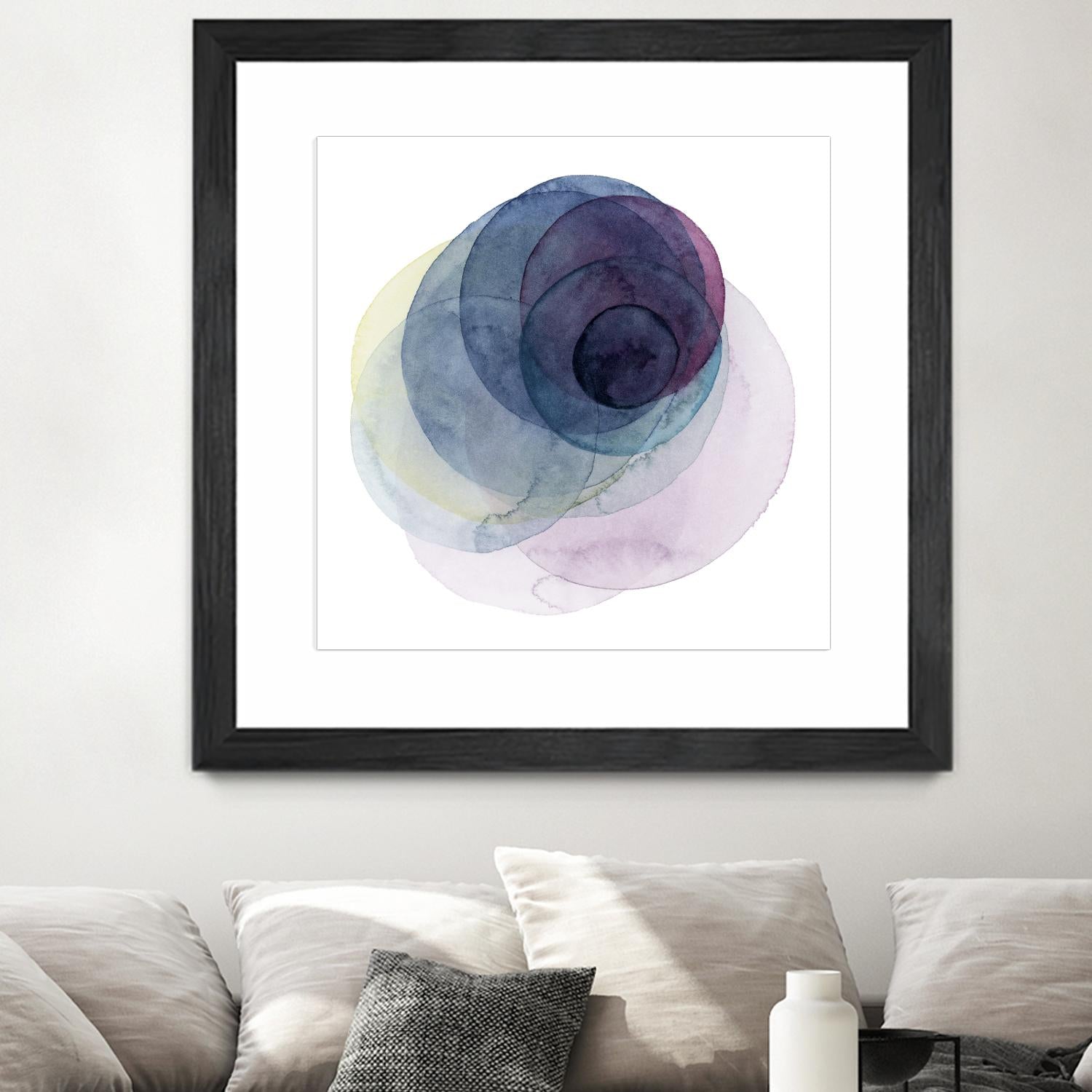 Evolving Planets III by Grace Popp on GIANT ART - blue abstract