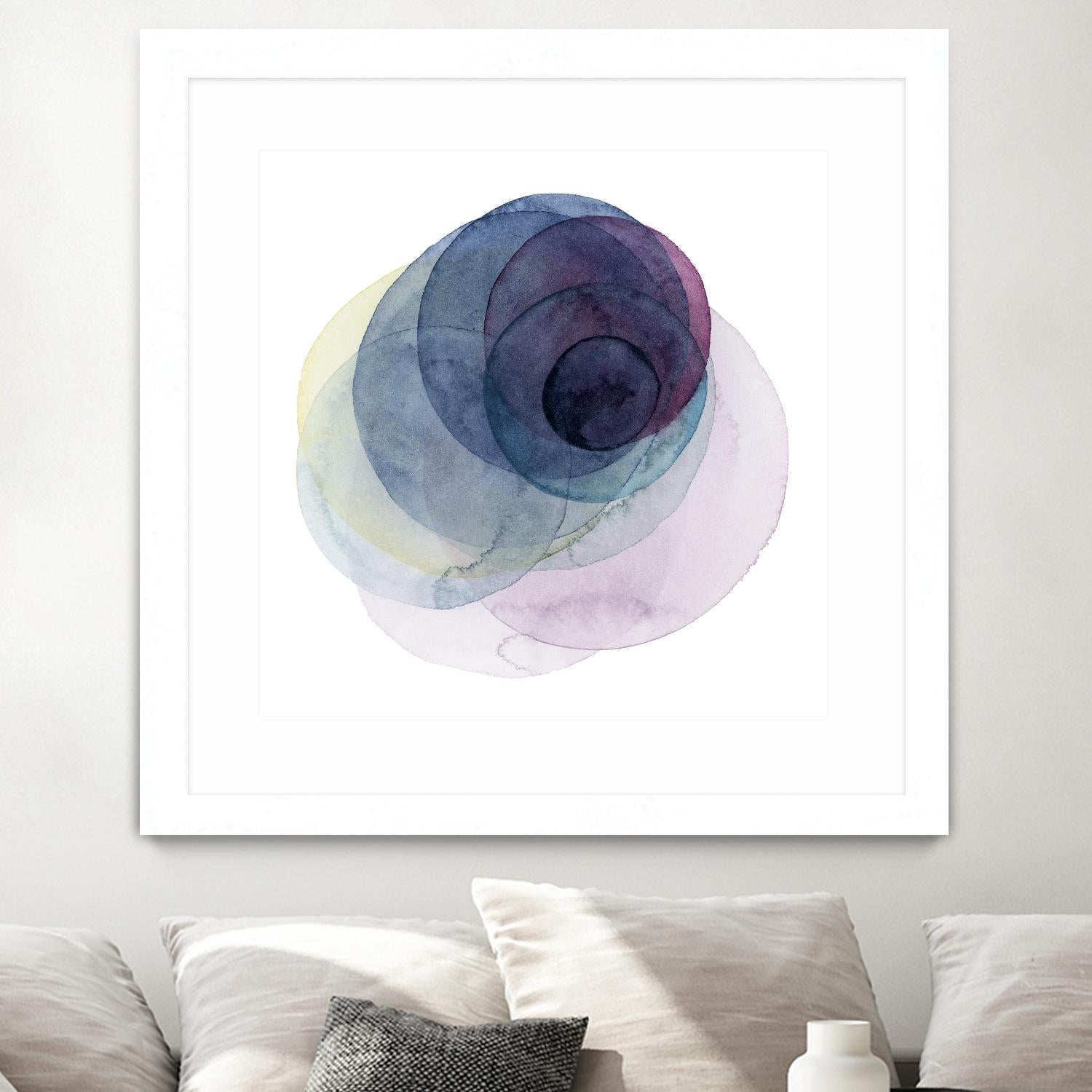 Evolving Planets III by Grace Popp on GIANT ART - blue abstract