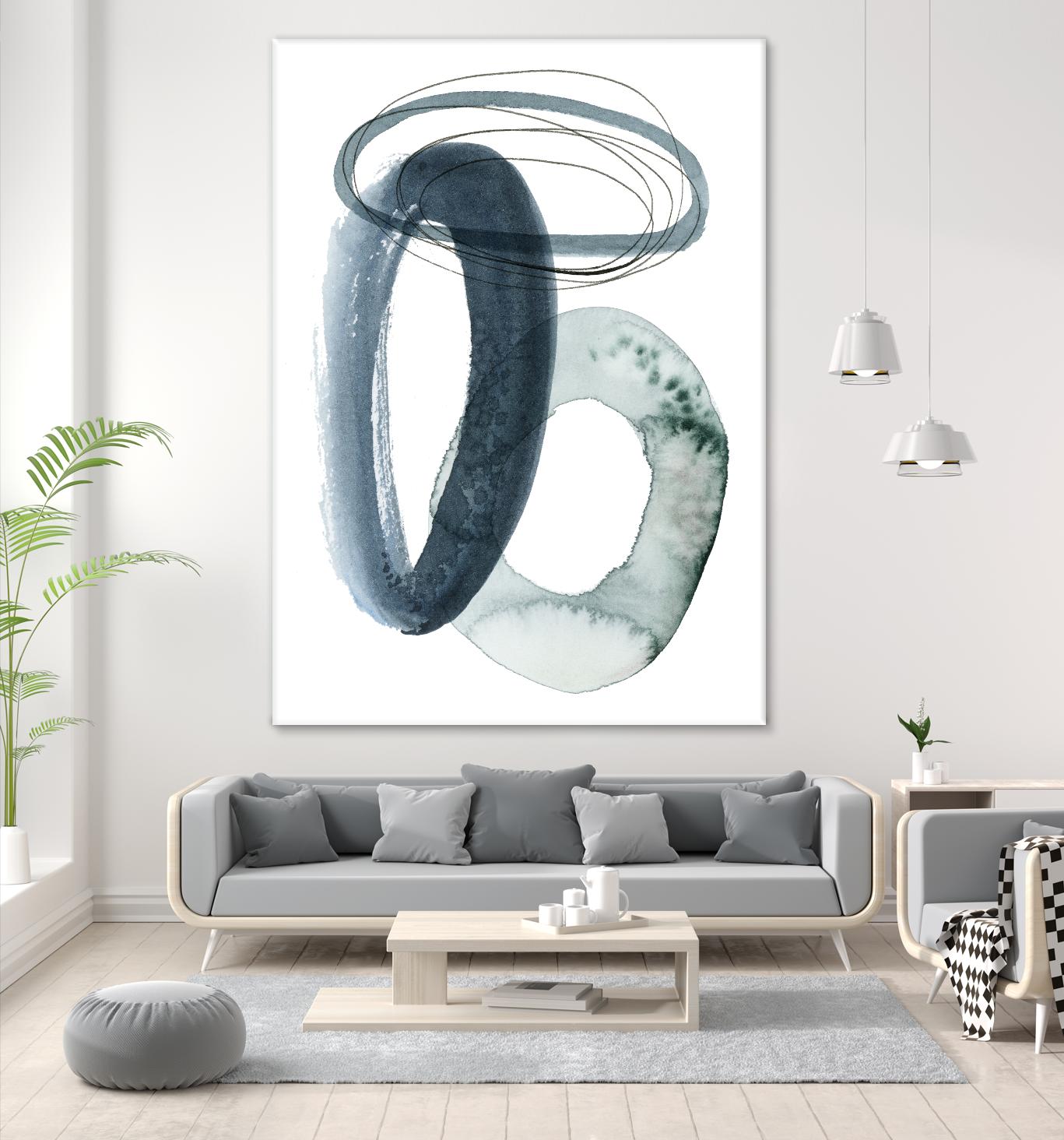Looping Abstract I by Grace Popp on GIANT ART - green abstract
