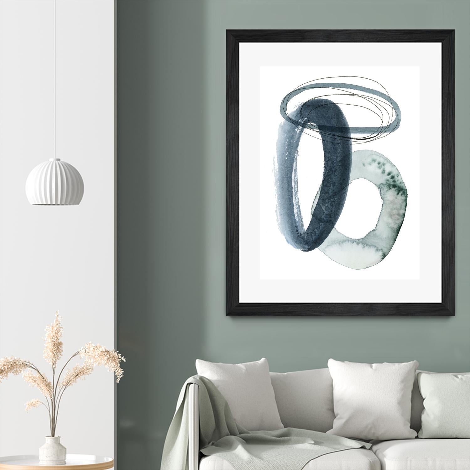 Looping Abstract I by Grace Popp on GIANT ART - green abstract