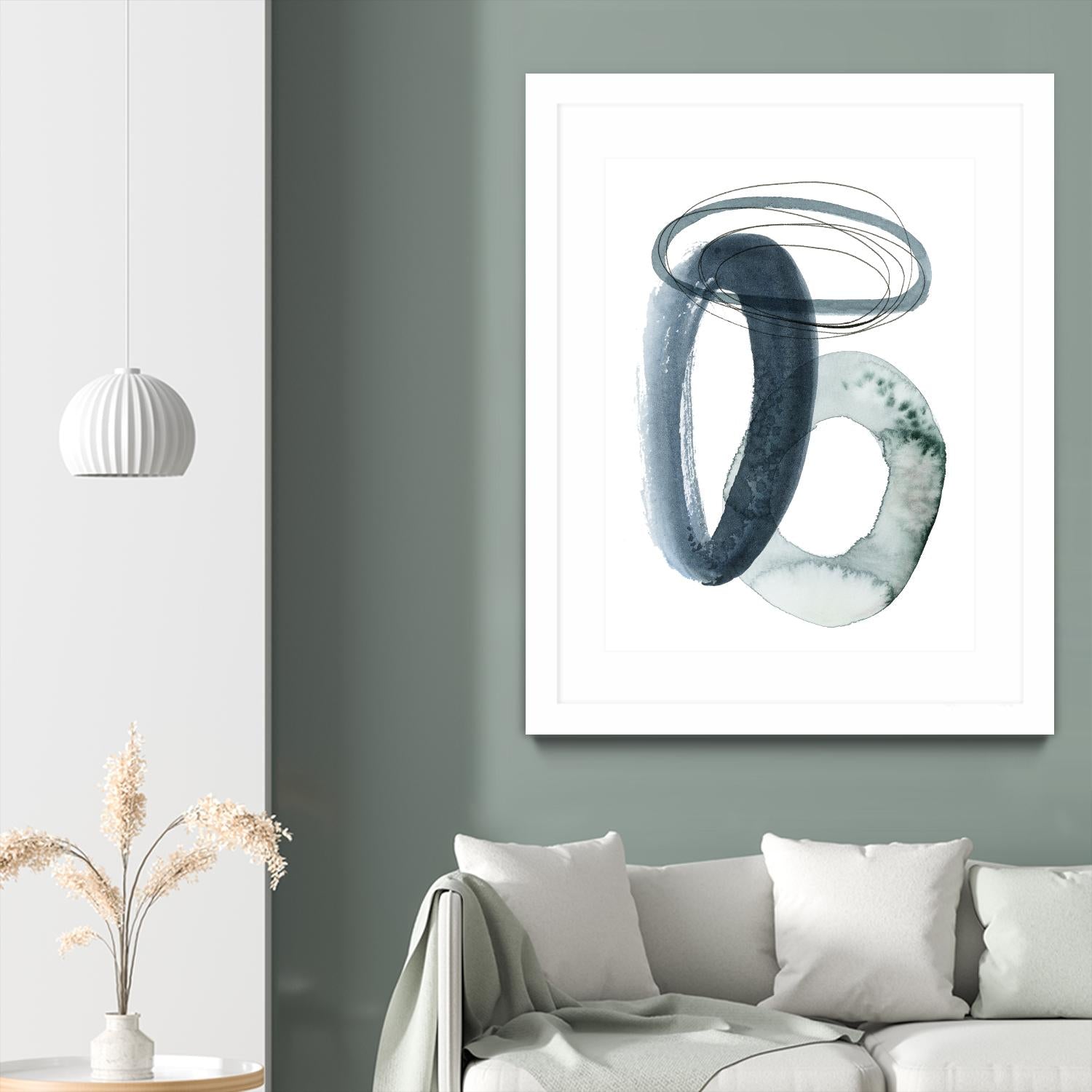 Looping Abstract I by Grace Popp on GIANT ART - green abstract