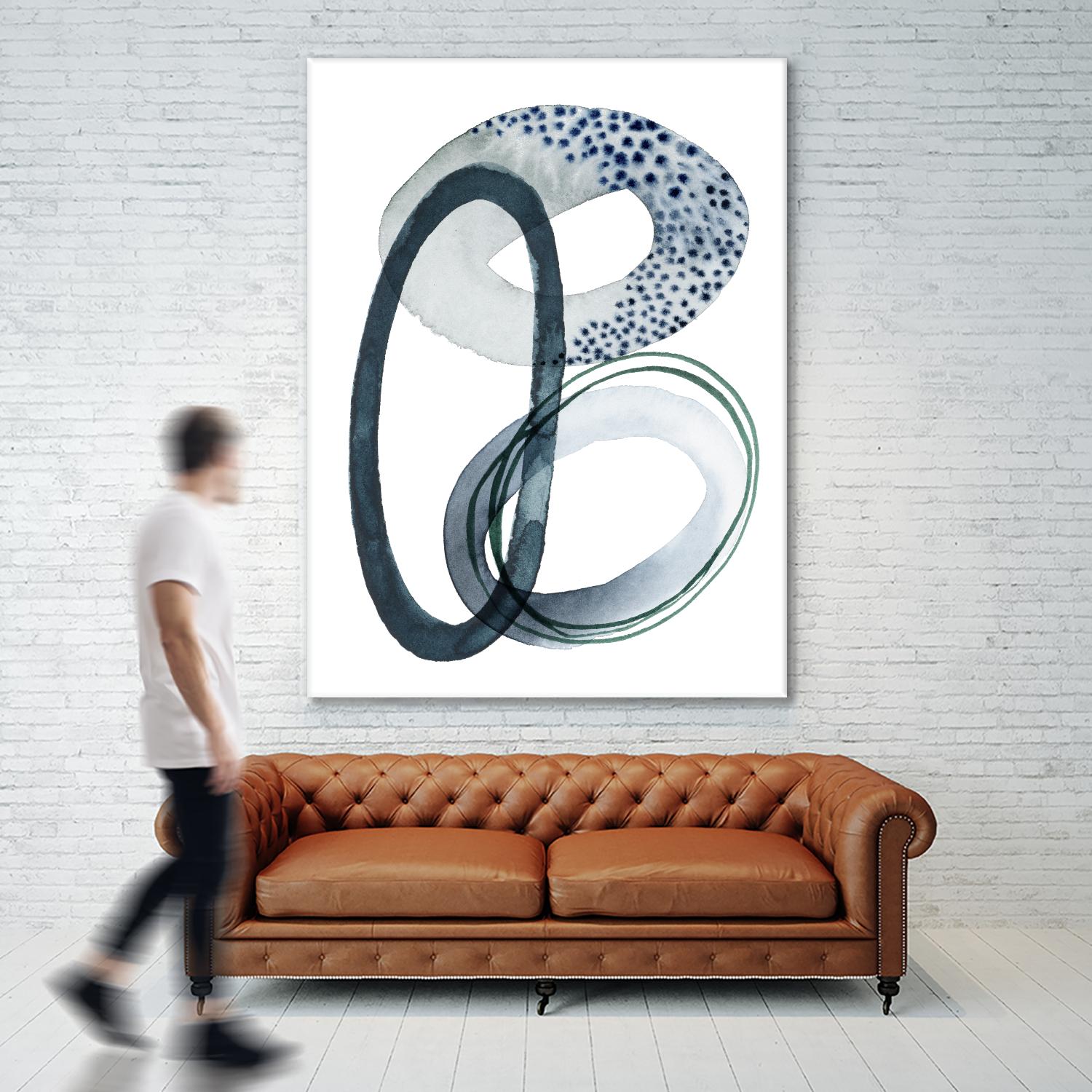 Looping Abstract III by Grace Popp on GIANT ART - green abstract