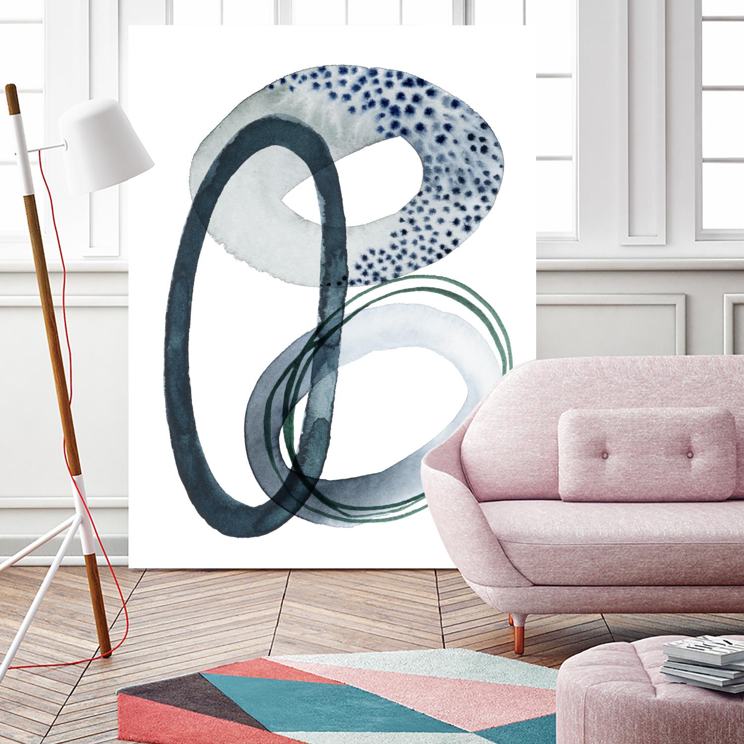 Looping Abstract III by Grace Popp on GIANT ART - green abstract