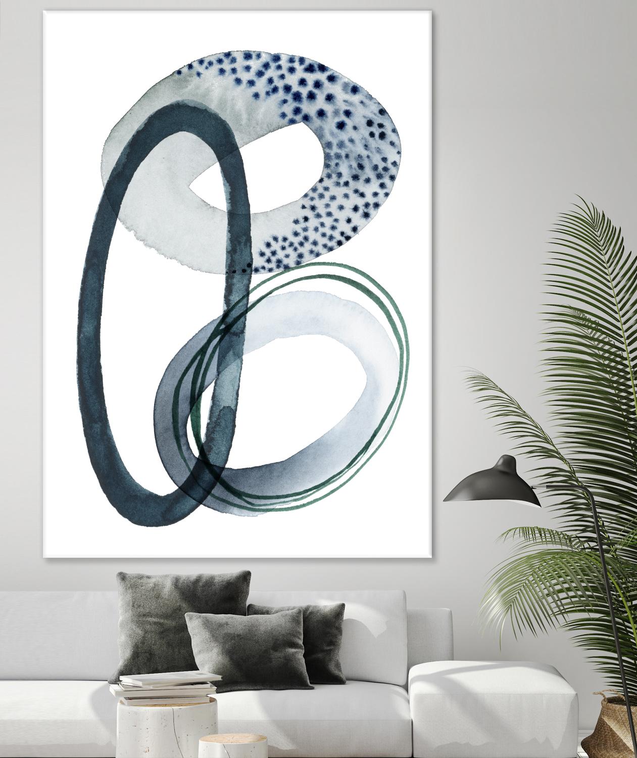 Looping Abstract III by Grace Popp on GIANT ART - green abstract