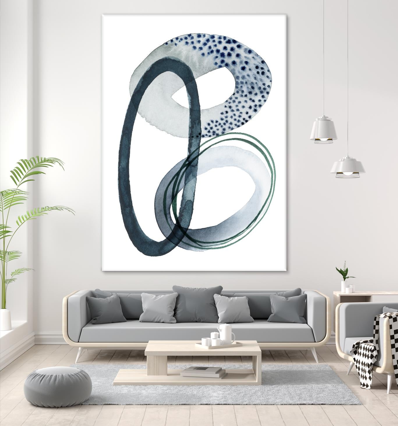 Looping Abstract III by Grace Popp on GIANT ART - green abstract