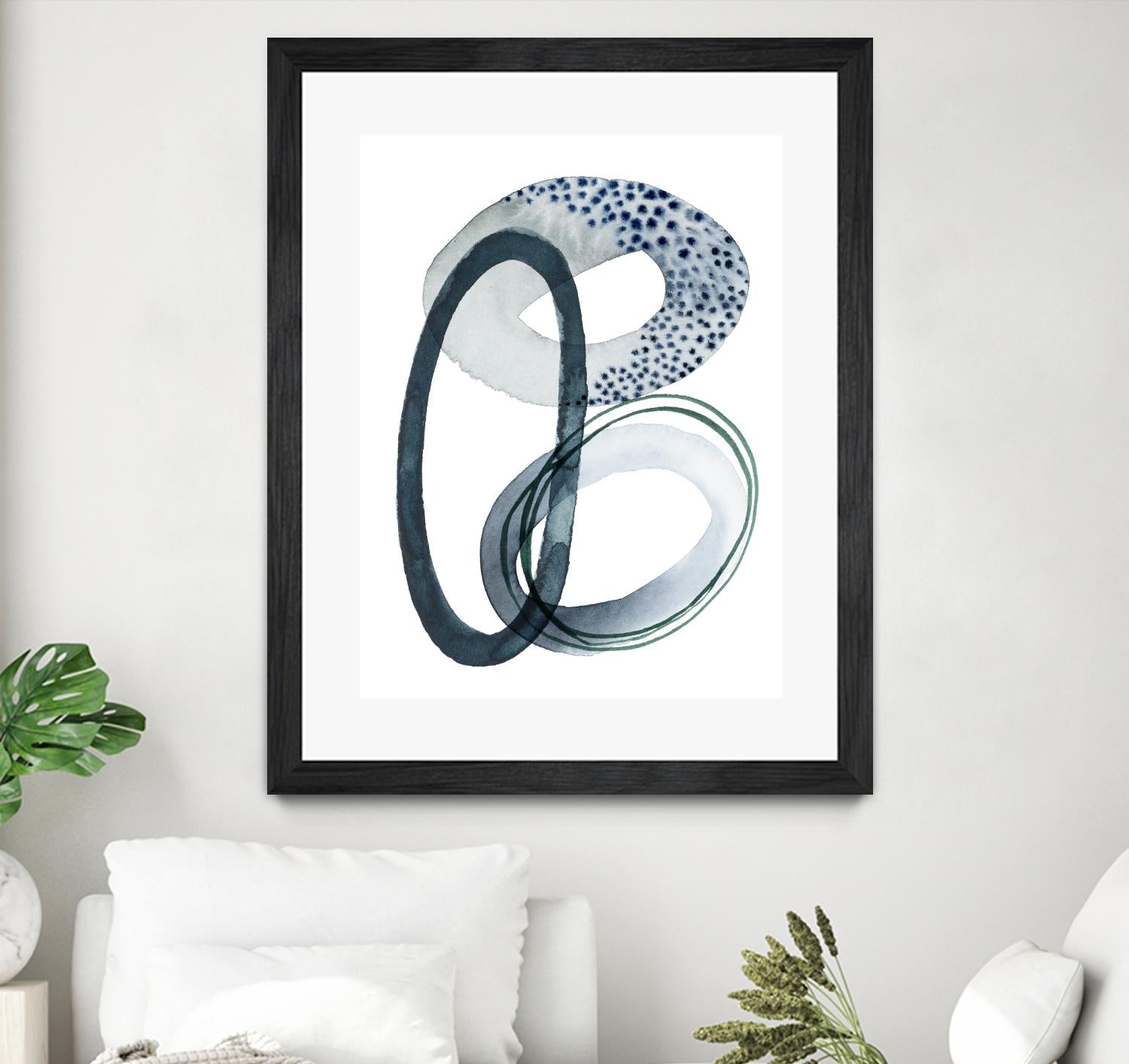 Looping Abstract III by Grace Popp on GIANT ART - green abstract