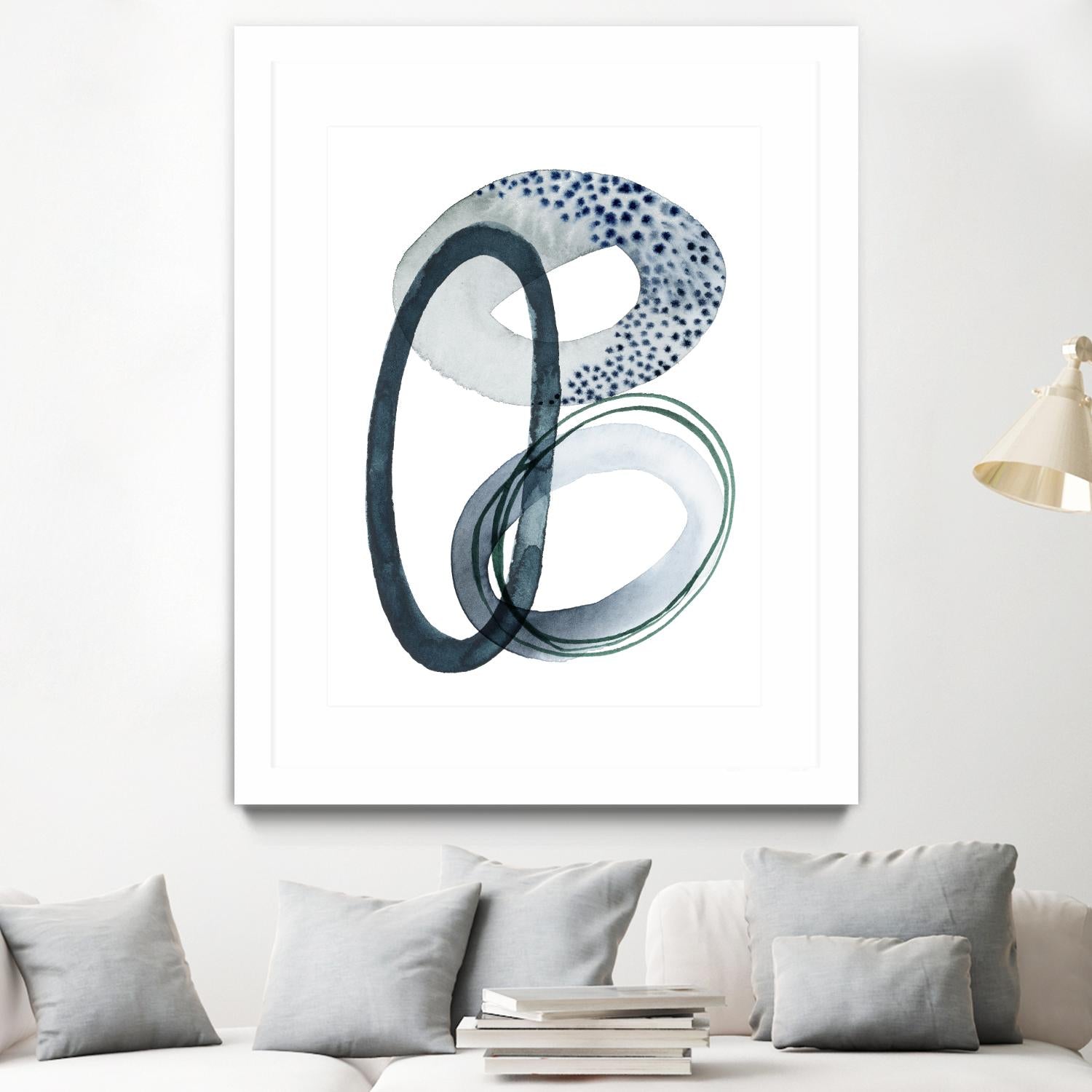 Looping Abstract III by Grace Popp on GIANT ART - green abstract