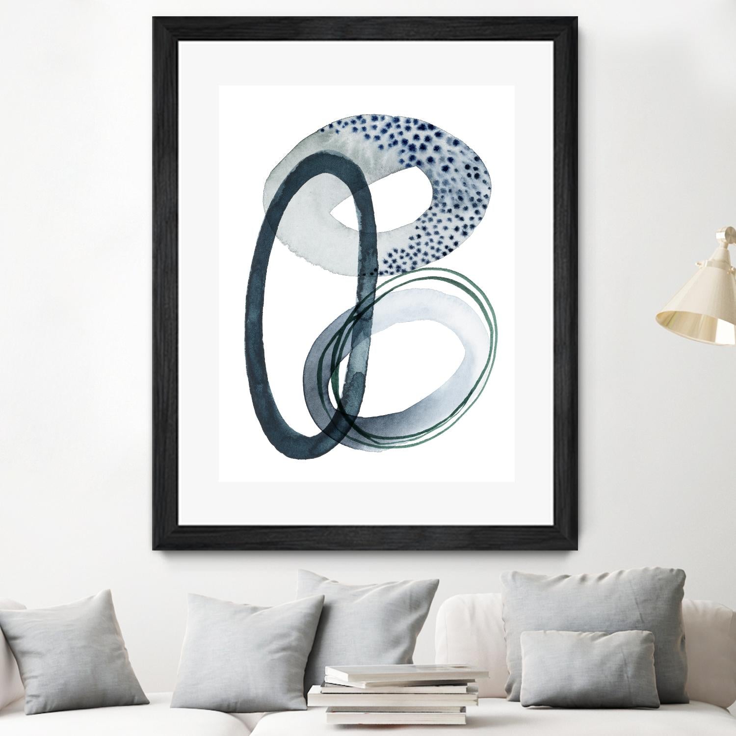 Looping Abstract III by Grace Popp on GIANT ART - green abstract