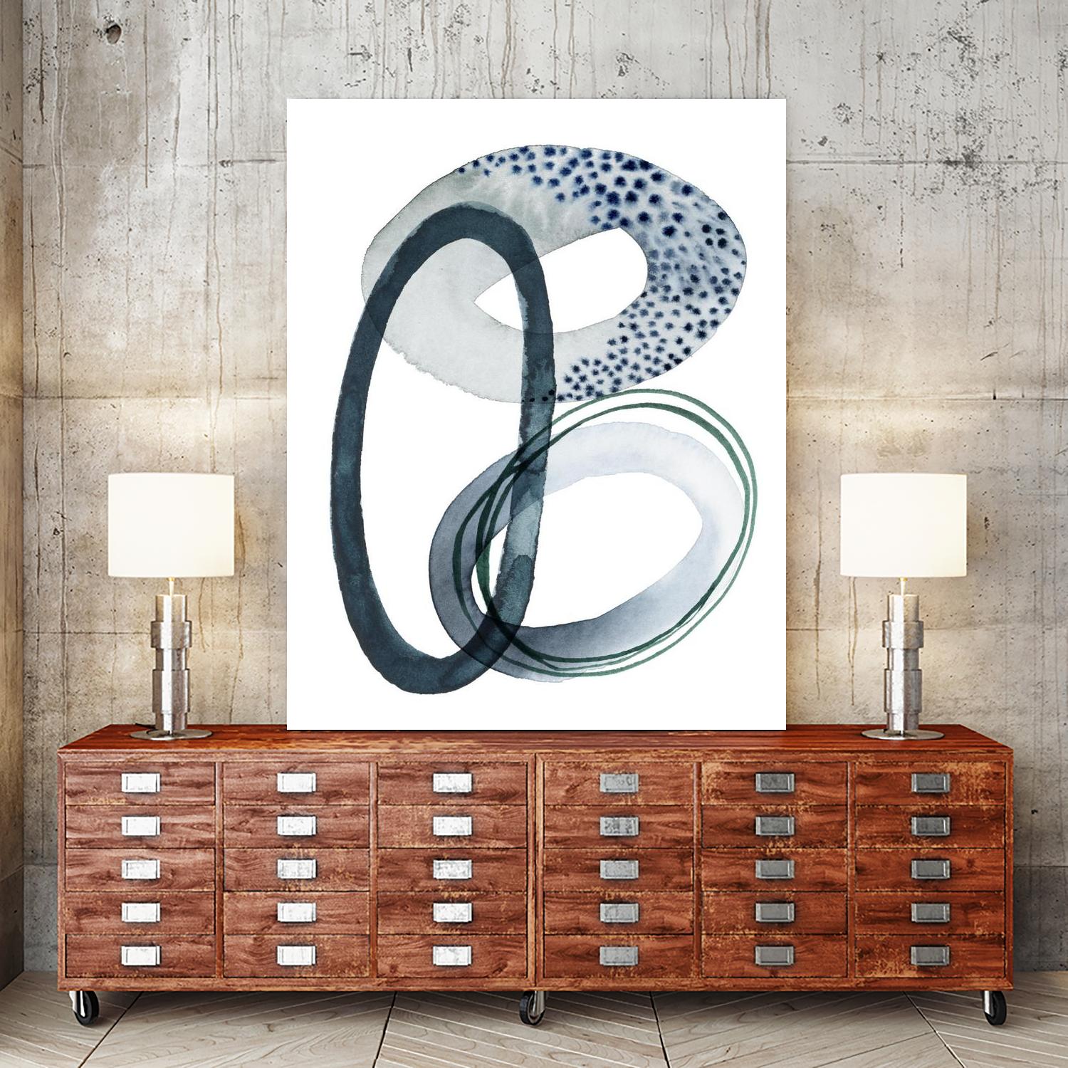 Looping Abstract III by Grace Popp on GIANT ART - green abstract