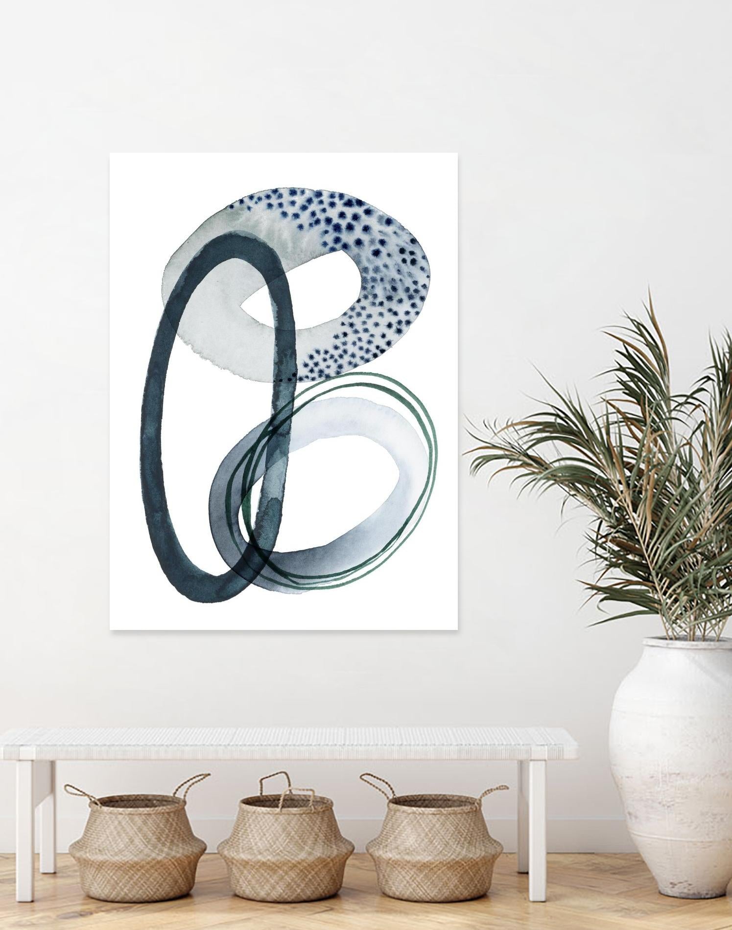 Looping Abstract III by Grace Popp on GIANT ART - green abstract