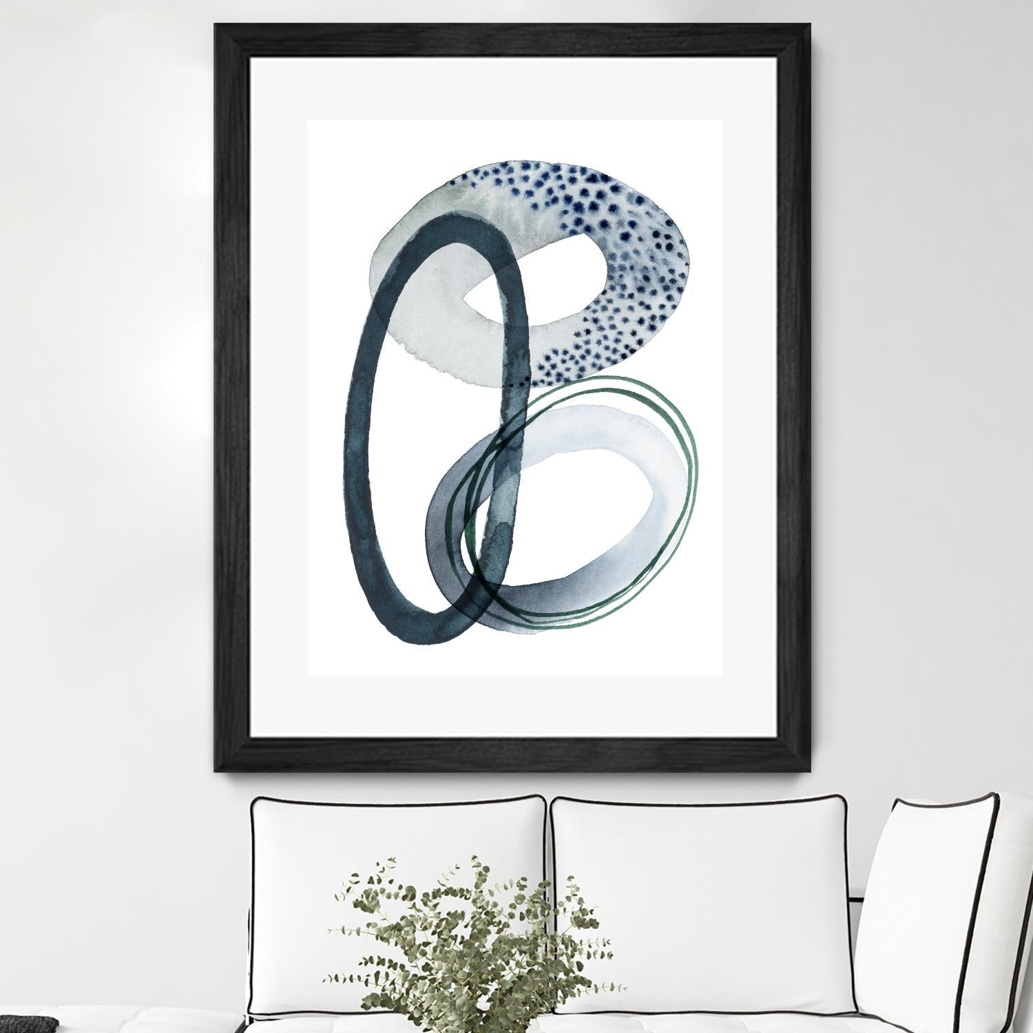 Looping Abstract III by Grace Popp on GIANT ART - green abstract