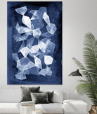 Indigo Glass II by Grace Popp on GIANT ART - blue abstract
