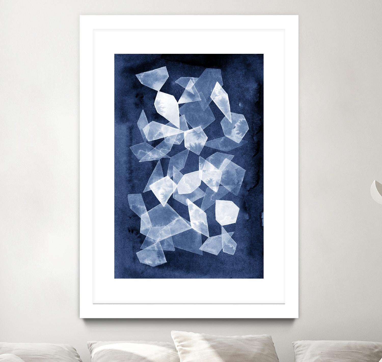 Indigo Glass II by Grace Popp on GIANT ART - blue abstract