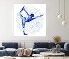 Yoga Flow I by Grace Popp on GIANT ART - blue leisure