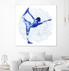 Yoga Flow I by Grace Popp on GIANT ART - blue leisure
