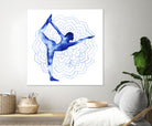 Yoga Flow I by Grace Popp on GIANT ART - blue leisure