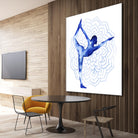 Yoga Flow I by Grace Popp on GIANT ART - blue leisure