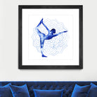 Yoga Flow I by Grace Popp on GIANT ART - blue leisure