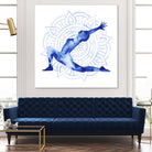 Yoga Flow II by Grace Popp on GIANT ART - blue leisure