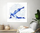Yoga Flow II by Grace Popp on GIANT ART - blue leisure