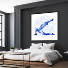 Yoga Flow II by Grace Popp on GIANT ART - blue leisure
