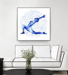 Yoga Flow II by Grace Popp on GIANT ART - blue leisure