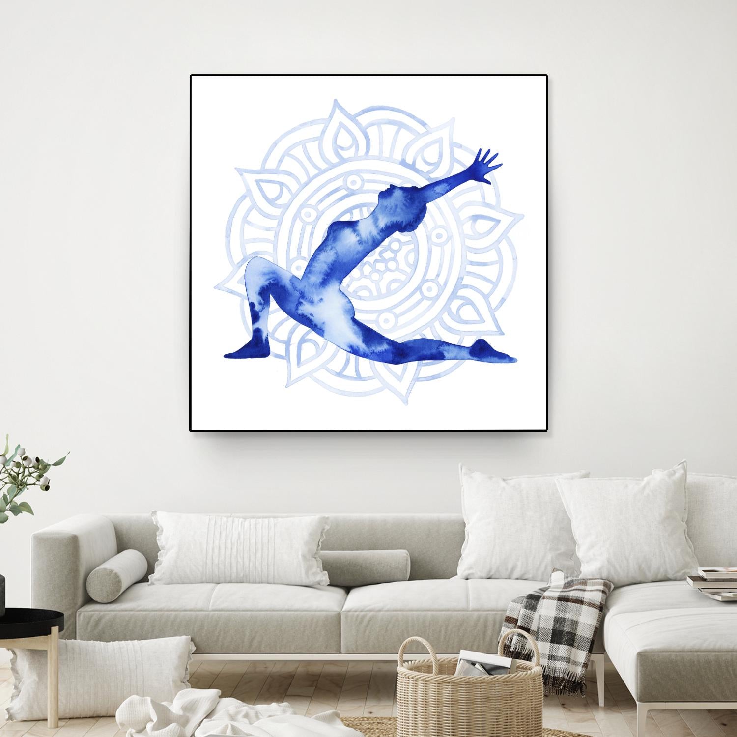 Yoga Flow II by Grace Popp on GIANT ART - blue leisure