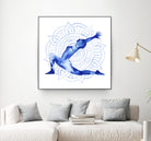 Yoga Flow II by Grace Popp on GIANT ART - blue leisure