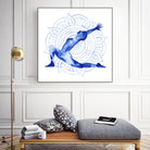 Yoga Flow II by Grace Popp on GIANT ART - blue leisure