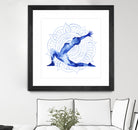 Yoga Flow II by Grace Popp on GIANT ART - blue leisure