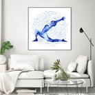 Yoga Flow II by Grace Popp on GIANT ART - blue leisure
