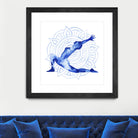 Yoga Flow II by Grace Popp on GIANT ART - blue leisure