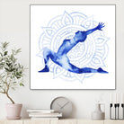 Yoga Flow II by Grace Popp on GIANT ART - blue leisure