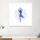 Yoga Flow III by Grace Popp on GIANT ART - blue leisure