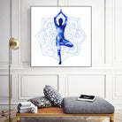Yoga Flow III by Grace Popp on GIANT ART - blue leisure