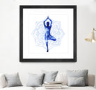 Yoga Flow III by Grace Popp on GIANT ART - blue leisure