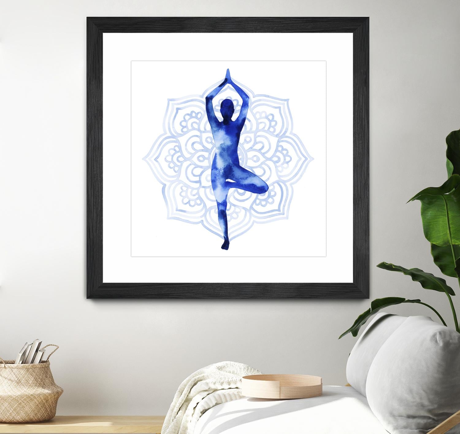Yoga Flow III by Grace Popp on GIANT ART - blue leisure